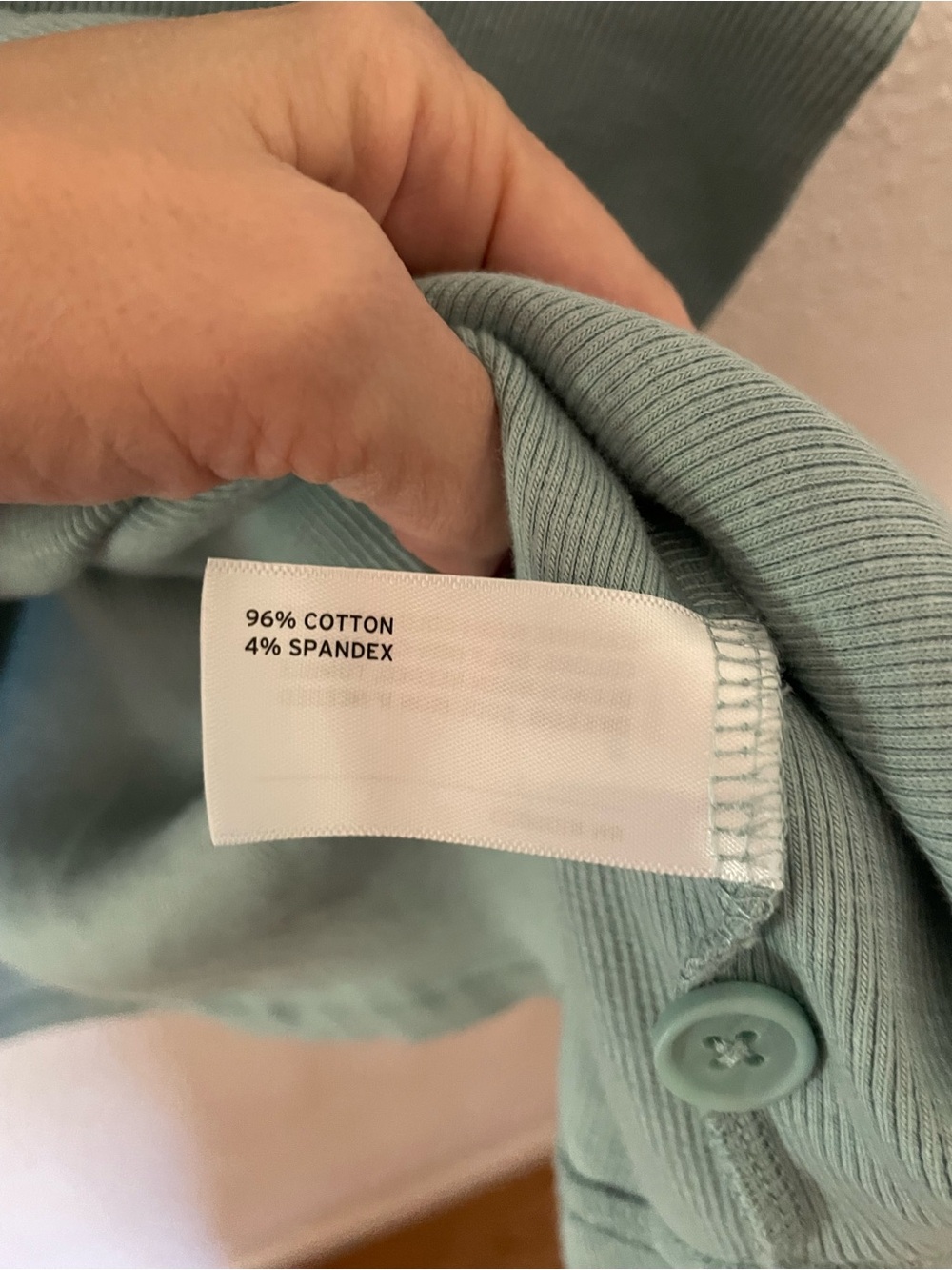 Duluth Trading Co Sage Green Short-Sleeve Henley Size 3X Plus Cotton Blend - Picture 4 of 5